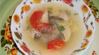 Рыбный суп уха из сома