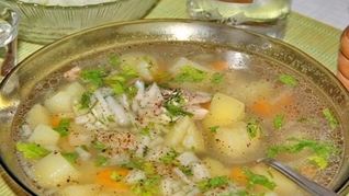 Уха из головы семги