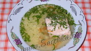 Уха из карпа и горбуши