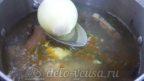 уха из хребтов семги