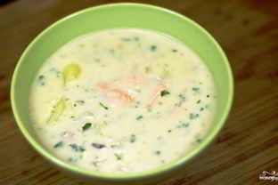 Уха из красной рыбы со сливками