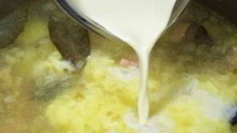 уха из красной рыбы со сливками