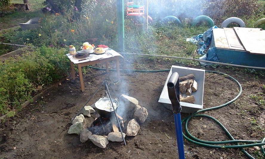 Рецепт уха из окуня на костре