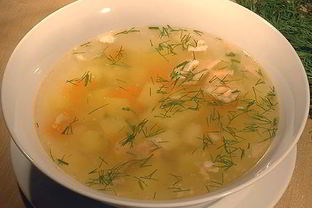 Уха из щуки с манной крупой