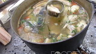 Уха на костре