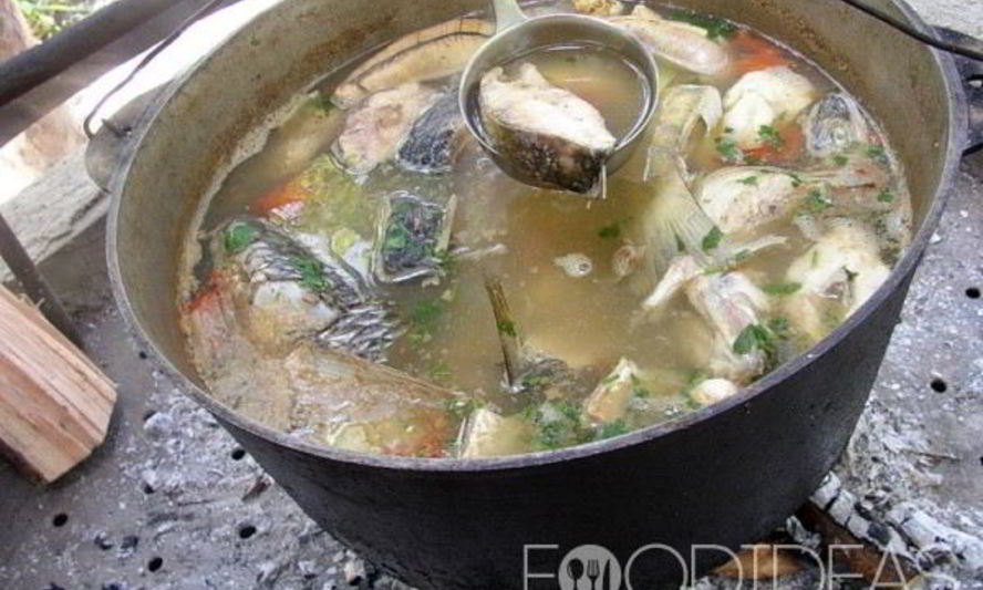Рецепт уха на костре