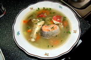 Уха на тройном бульоне