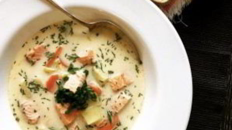 уха по-фински со сливками