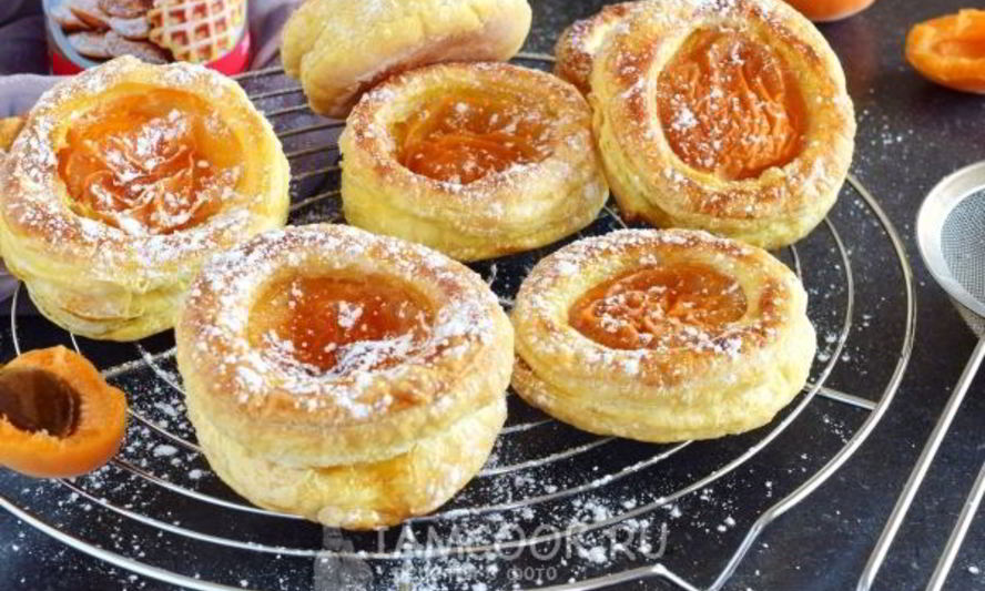 Рецепт абрикосовые слойки