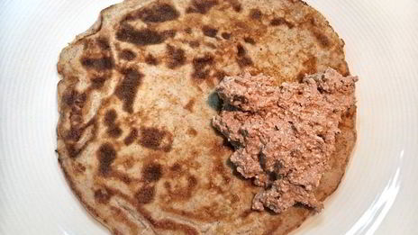 блинчики из отрубей с шоколадным творогом