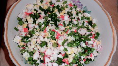 блинчики карри с крабовым мясом