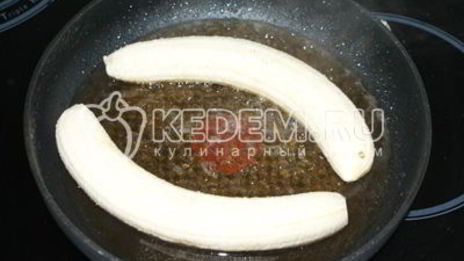 блинчики с бананом и шоколадом