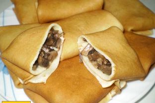 Блинчики с грибами на молоке