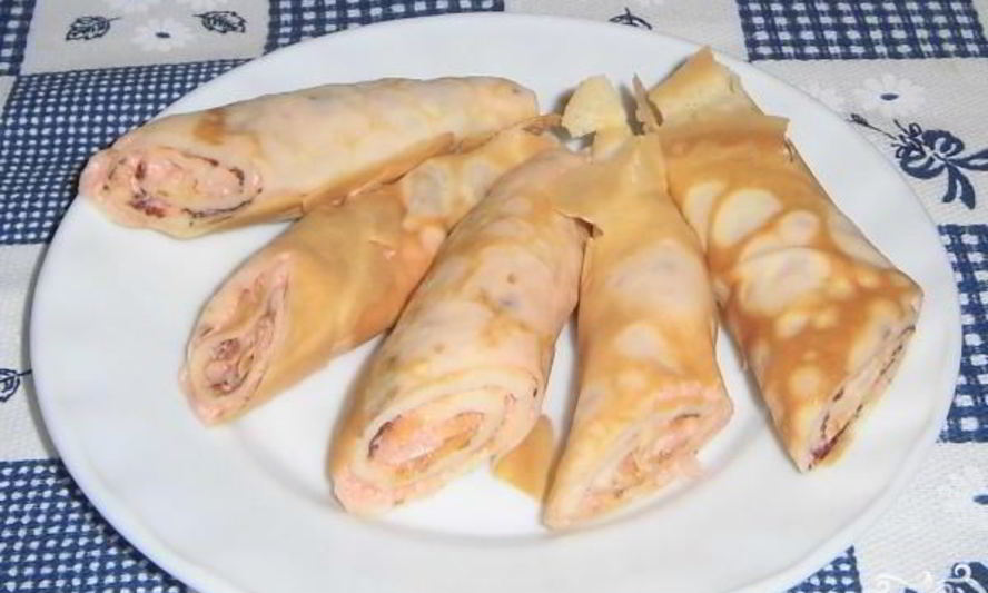 Рецепт блинчики с икрой мойвы