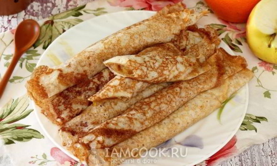 Рецепт блинчики с карамельно-фруктовой начинкой