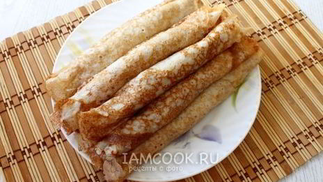 блинчики с карамельно-фруктовой начинкой