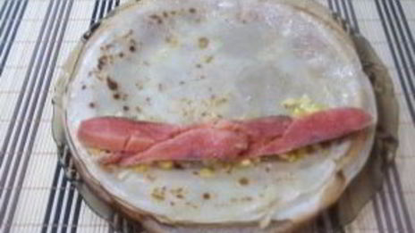 блинчики с красной рыбой