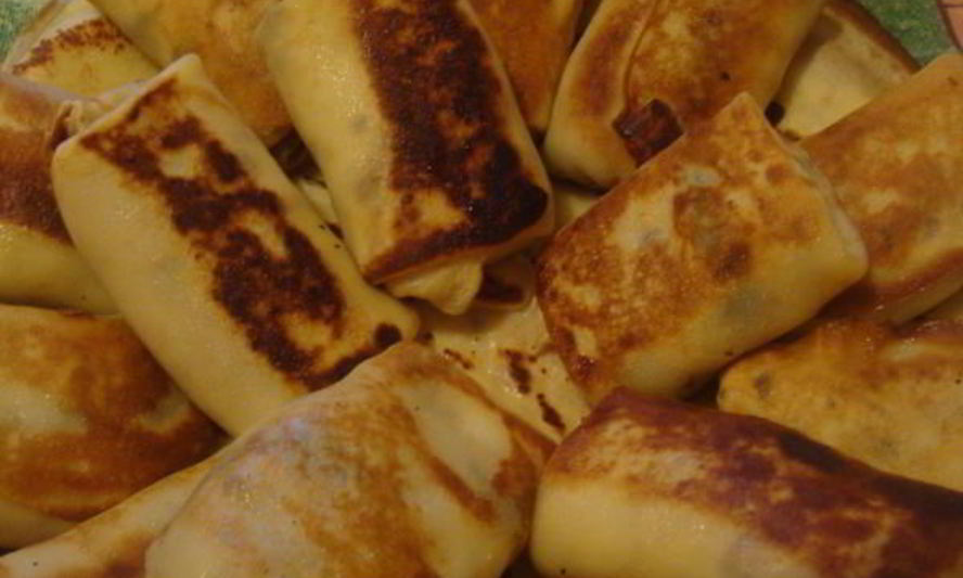 Рецепт блинчики с мясом