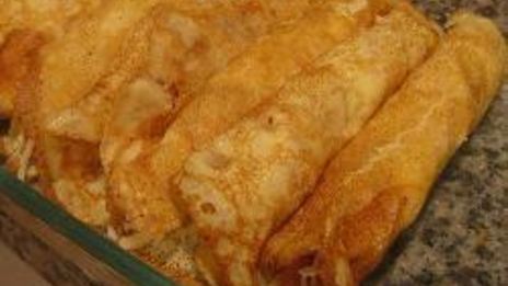 блинчики с начинкой из ветчины и сыра