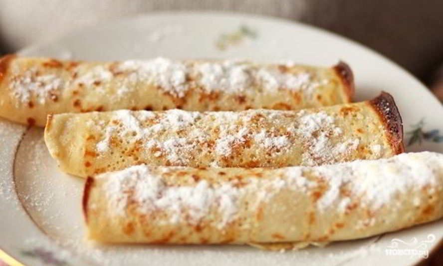 Рецепт блинчики с яблоками и орехами