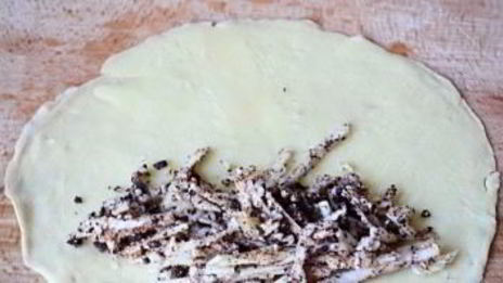 блинчики с яблоками и орехами