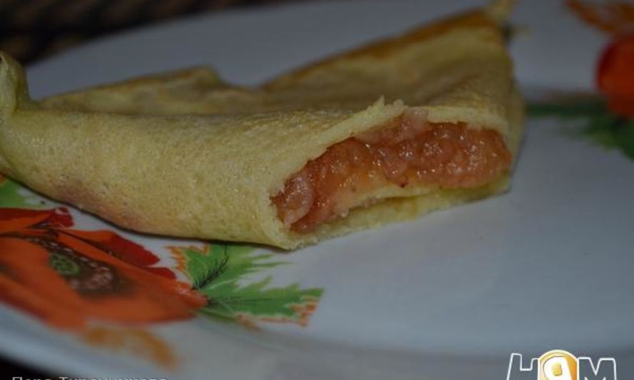 Рецепт блинчики с яблоками