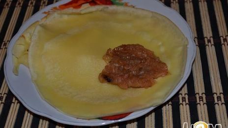 блинчики с яблоками
