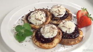 Блинчики со свежими фруктами