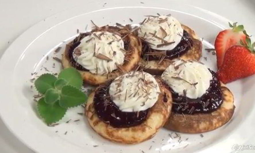 Рецепт блинчики со свежими фруктами