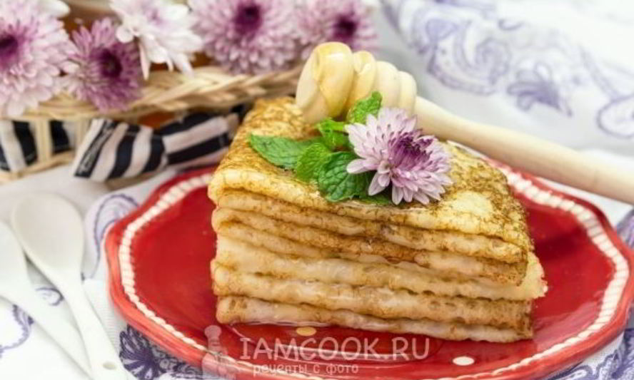 Рецепт блины без яиц на сыворотке