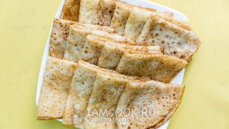 блины без яиц на сыворотке