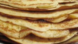 Блины из пшеничной и кукурузной муки