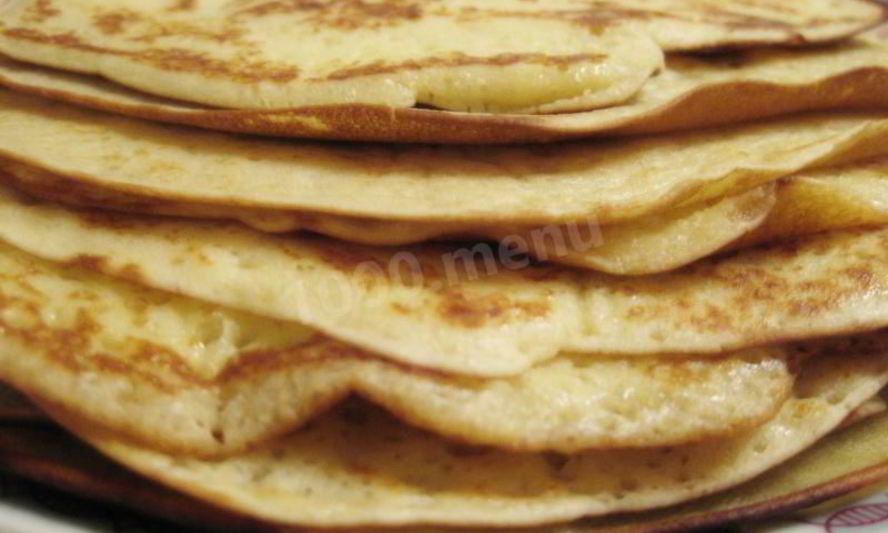 Рецепт блины из пшеничной и кукурузной муки