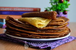 Блины из теста на молоке с яйцами