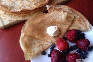 Блины классические на молоке