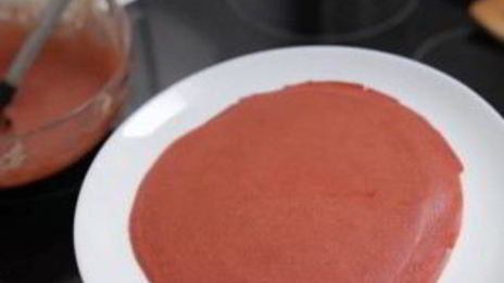 блины красный бархат