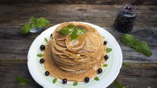 Блины кружевные в пенке