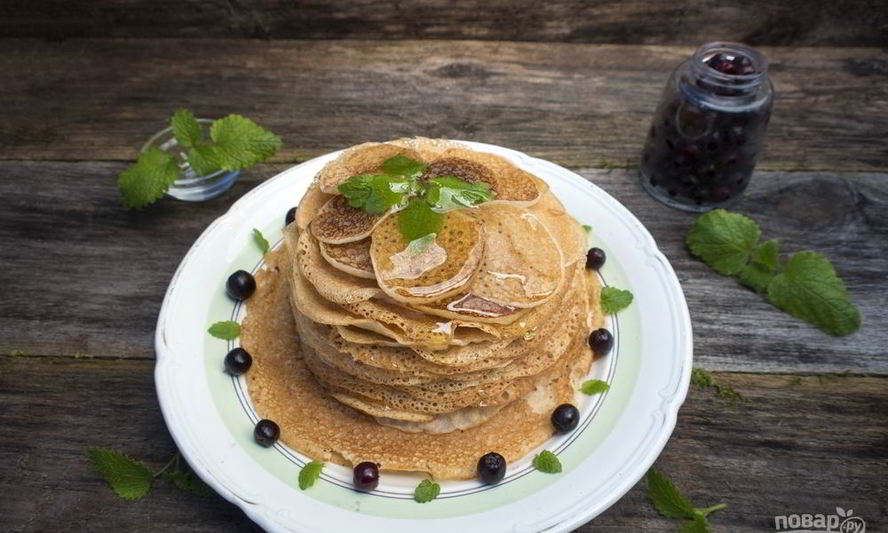 Рецепт блины кружевные в пенке