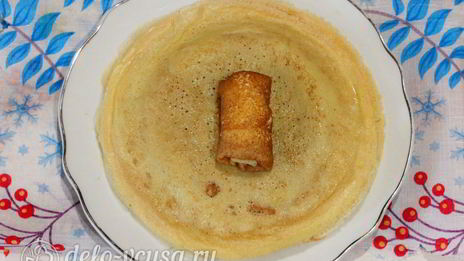 блины на простокваше с творогом