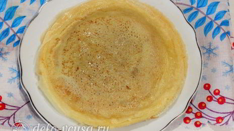 блины на простокваше с творогом