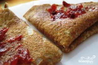 Блины на воде с яйцами