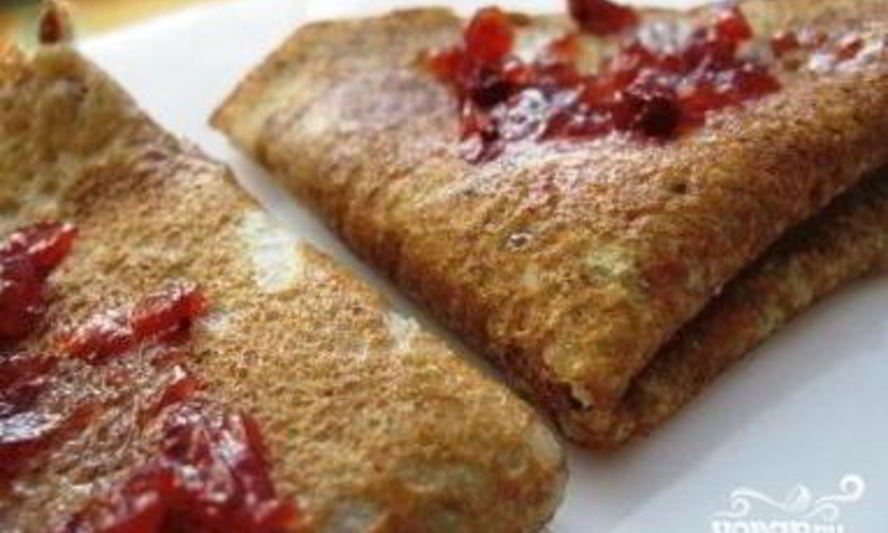 Рецепт блины на воде с яйцами