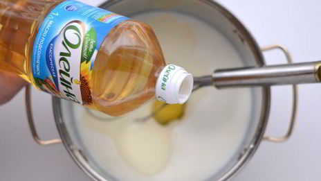 блины-подсолнухи из заварного теста на топленом молоке