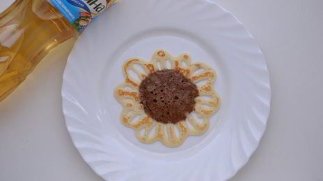 блины-подсолнухи из заварного теста на топленом молоке