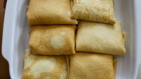 блины с капустой