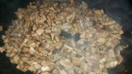 блины с мясом и грибами