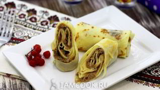 Блины с печенью