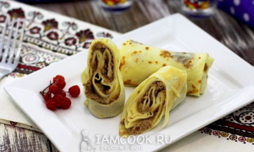 Рецепт блины с печенью