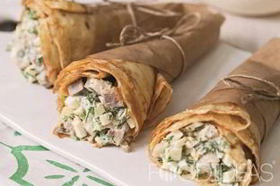 Блины с селедкой