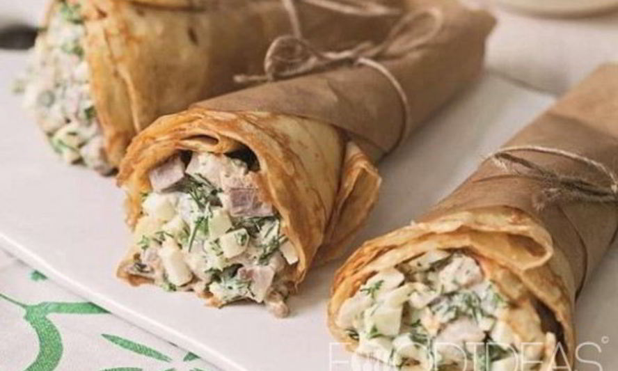 Рецепт блины с селедкой